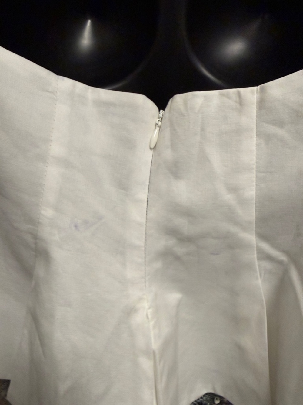 Zara White Spaghetti Strap cropped Peplum Top - Picture 5 of 16